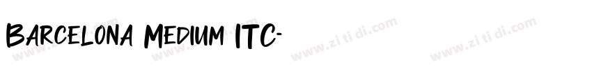 Barcelona Medium ITC字体转换